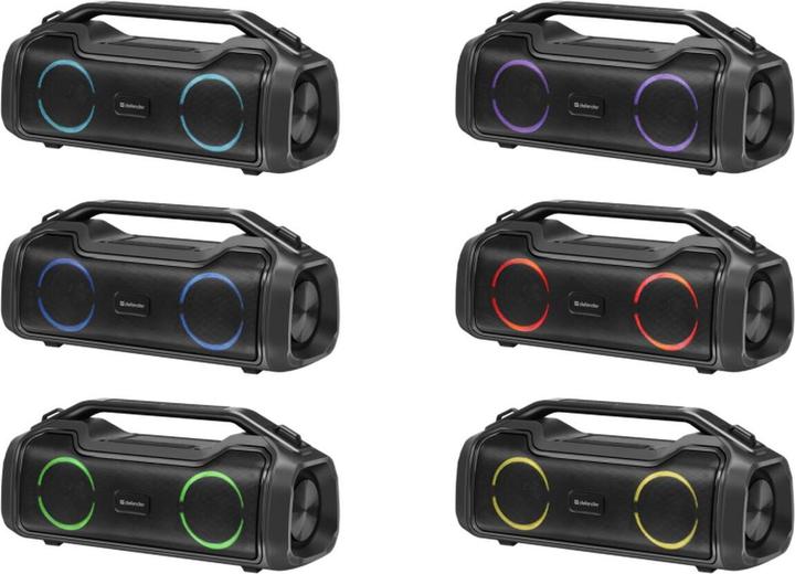 Actual product image Defender GŁOŚNIK BEATBOX 50 BLUETOOTH 50W BT/RGB/TF/TYPEC/IPX5/PWB 65950 (5 h, Rechargeable battery operated)