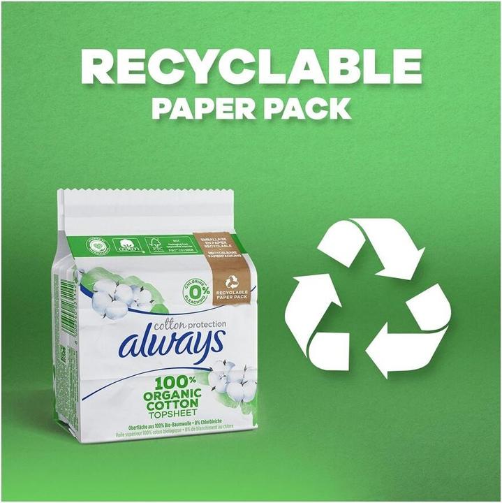 Produktbild Always Baumwollschutz Langflügelpolster (9x)