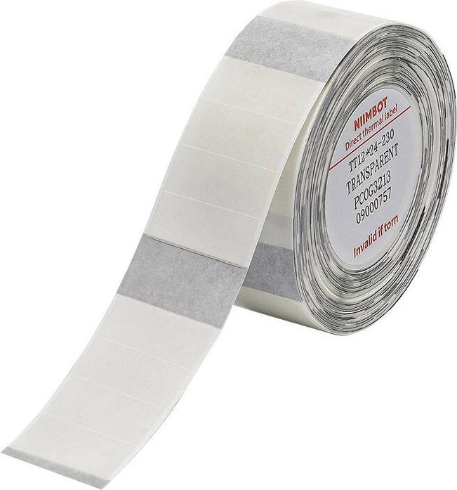 Immagine prodotto Niimbot Adesivi termici 12x24, 230 pz. (Trasparente)