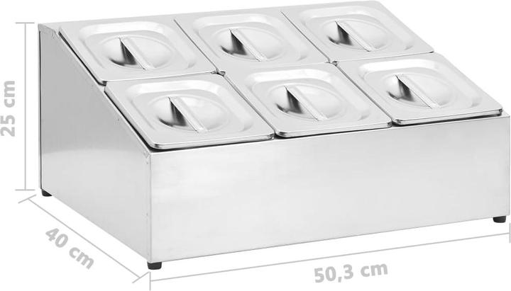 Produktbild vidaXL Gastronormbehälter (GN 1/6)