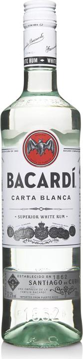 Actual product image Bacardi Carta Blanca Superior White Rum (1 x 5 cl)