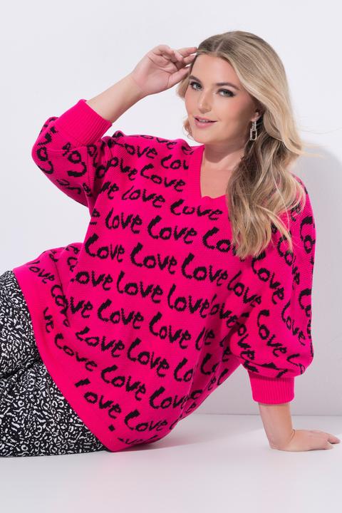 Image du produit Miamoda Pull coupe poncho, inscriptions LOVE (58)