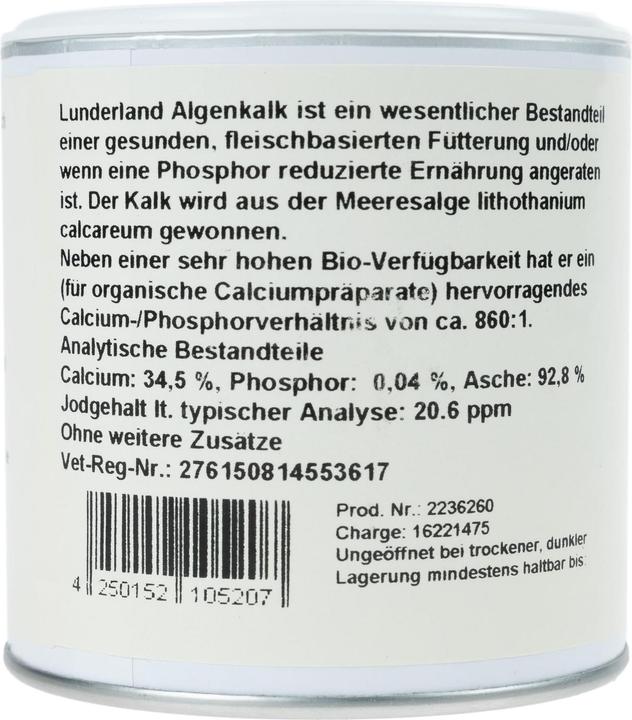 Produktbild Lunderland Hunde-Nahrungsergänzung Algenkalk, 100 g (Adult, 1 Stk., 100 g)