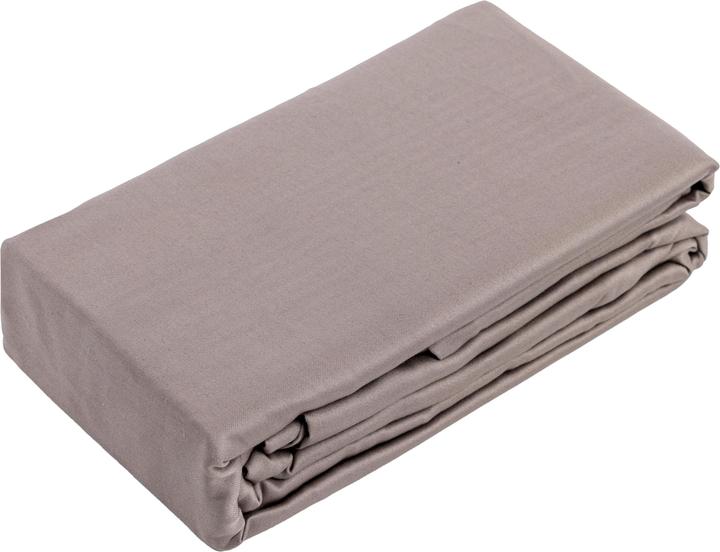 Domoletti FITTED SHEET SATEEN 200X200+25 TAUPE