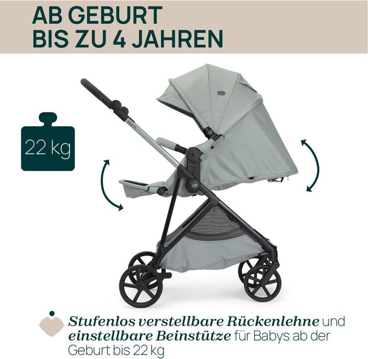 Actual product image Chicco Seety Stroller (0 Months - 4 years)