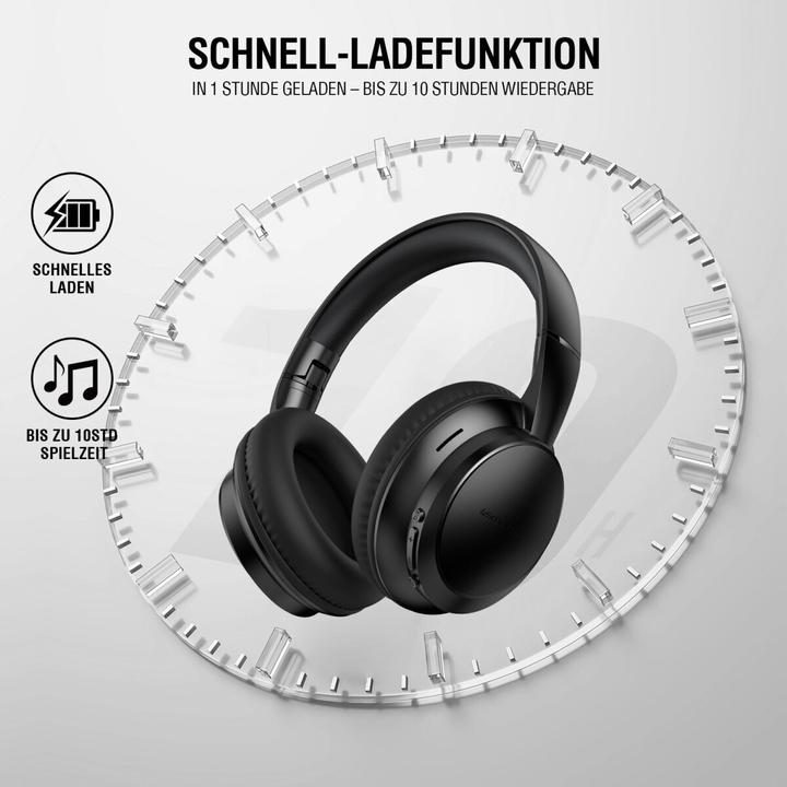 Produktbild 4smarts Over-Ear Bluetooth Kopfhörer SkyBuds Wave (Keine Geräuschunterdrückung, 10 h, Kabellos)
