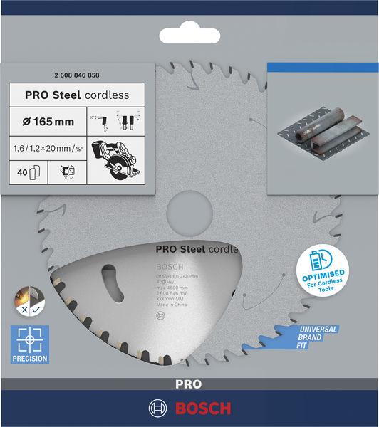 Immagine prodotto Graphite PRO Steel cordless Kreissägeblatt, 165 x 1,6 x 20 mm