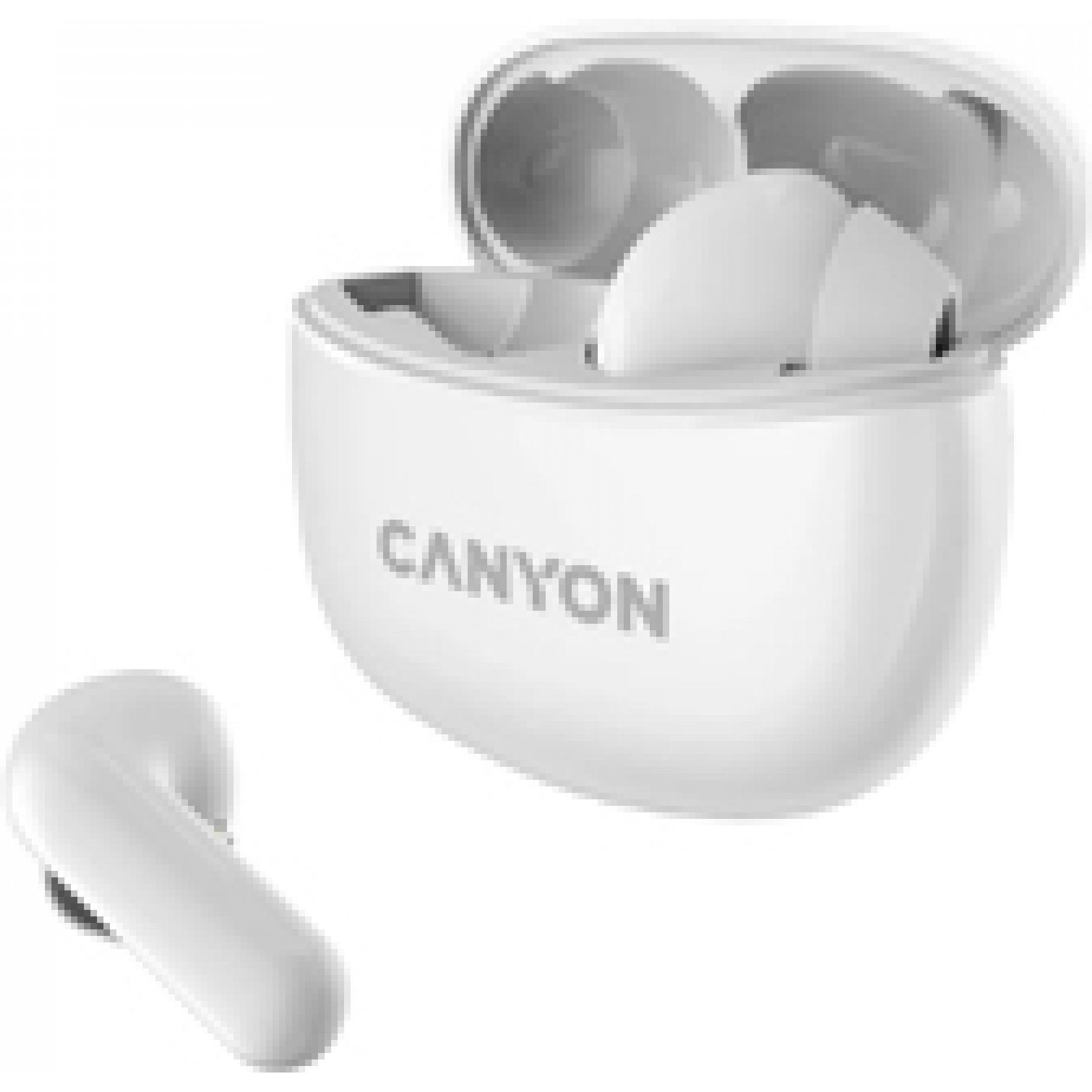 Canyon TWS-5 (keine Geräuschunterdrückung, 7.50 h, Kabellos), Kopfhörer, Weiss