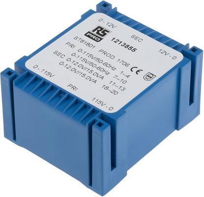 Produktbild RS PRO Low Profile PCB Transformer 30VA 2x12V