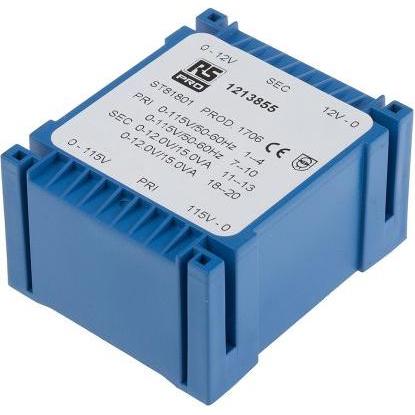 Rs Pro Low Profile PCB Transformer 30VA 2x12V, Transformator