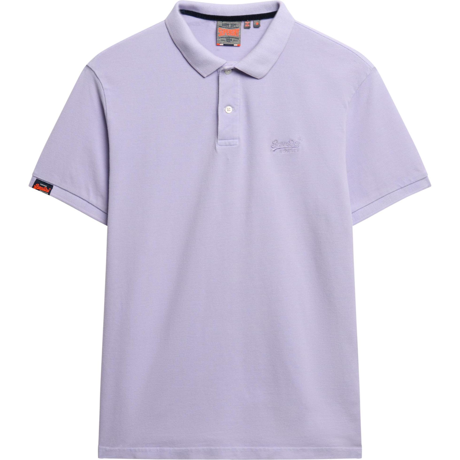 Superdry, Herren, Shirt, Vint Destroy, Violett, (S)