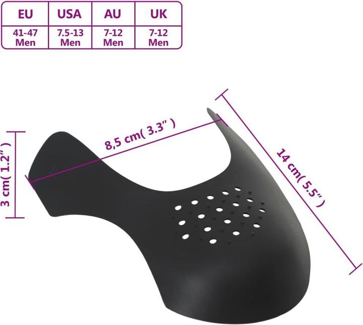 Image du produit vidaXL Knickschutz für Schuhe (41, 42, 43, 44, 45, 46, 47, 2 x)