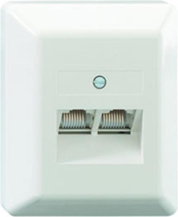 Rutenbeck UAE 2x8 (8) Ap rw - Wanddose - RJ-45 X 2