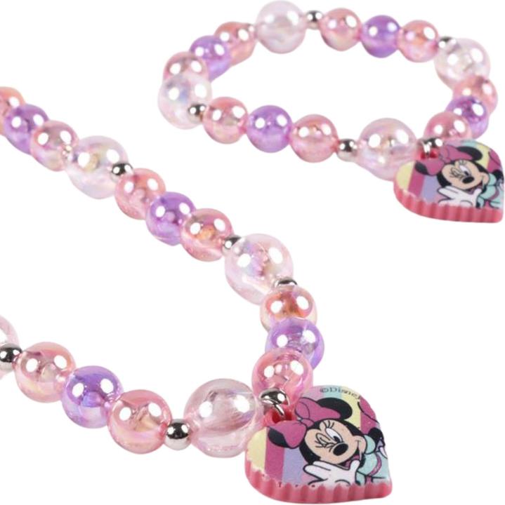 Image du produit Minnie Mouse Collier et bracelets Set 2 pièces Rose (multicomposition)