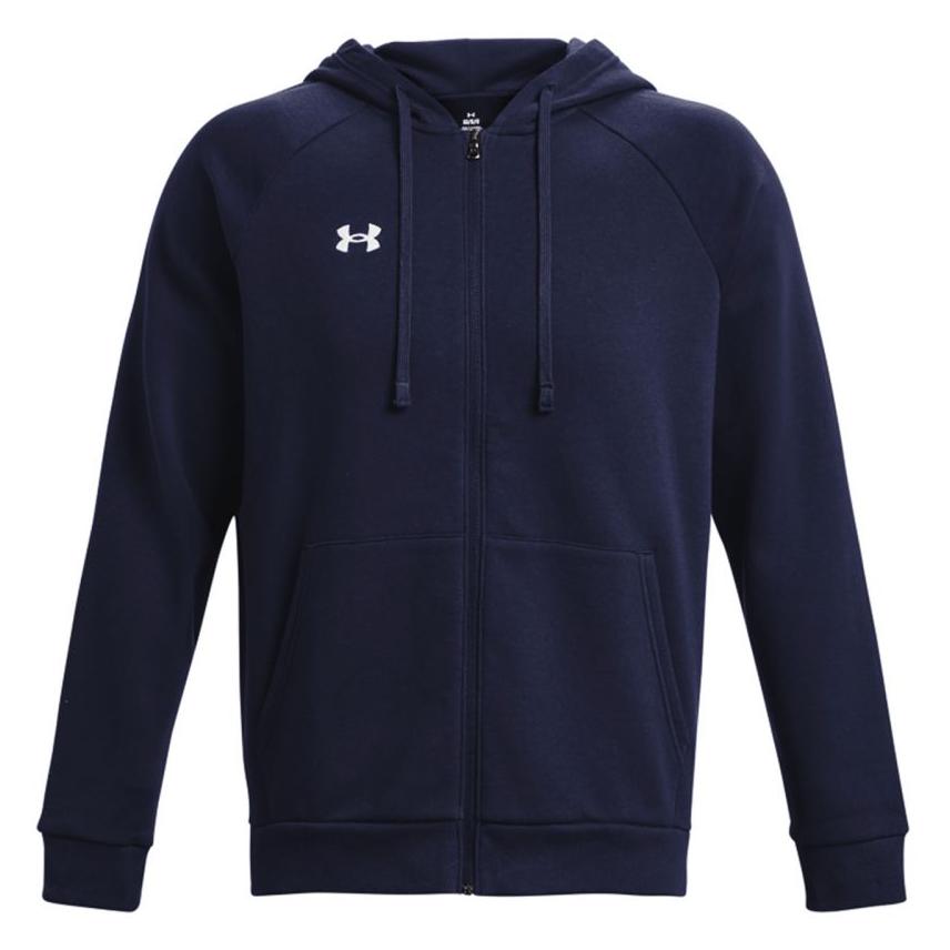 Under Armour, Mannen, Springer, Rival Fleece Full Zip Hooded Jacket Heren, Blauw, (S)