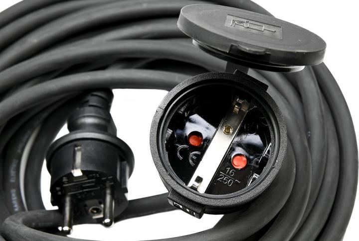 Produktbild Benson Electric Verlängerungskabel + Erde 3 x 1,5 15 m Gummi (15 m)