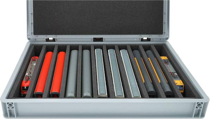 Actual product image Feldherr EB24SET - Euro container for model railways, locomotives and vehicles - 11 bars for H0 gauge - (40 cm, 1x)