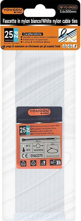 Produktbild Avizar Kabelbinder 3.6 x 300 mm 25 Stück Nylon (300 mm, 25 Stk.)