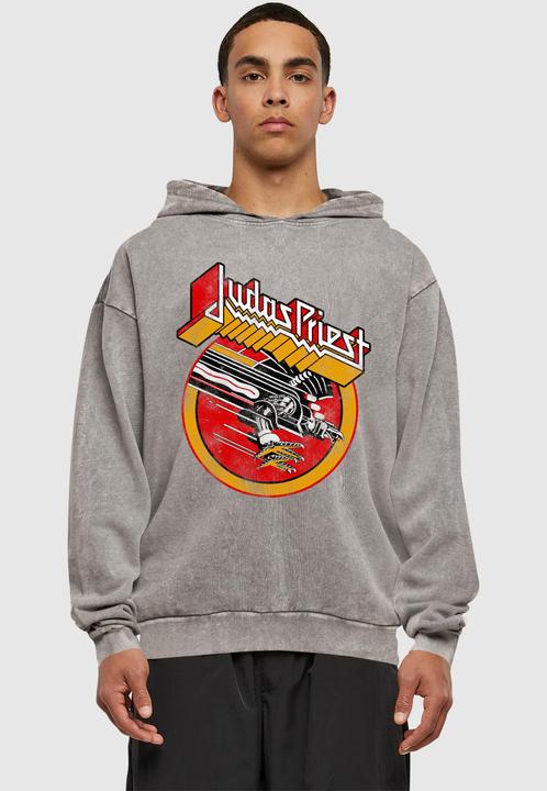 Produktbild Merchcode Judas Priest - Solid Circle Acid Washed Oversized Hoody - 161719 (M)