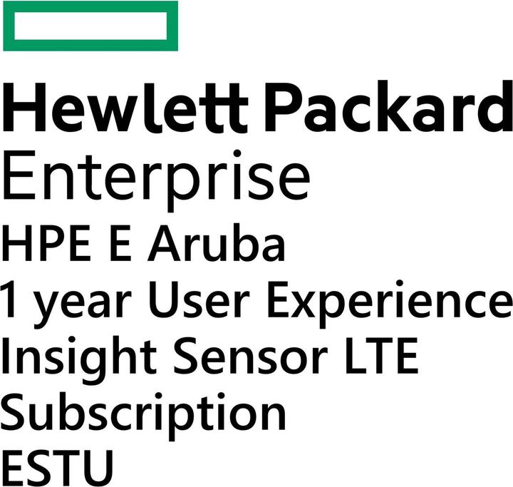 Produktbild HPE E Aruba 1yr Usr Experience Insight Sensor LTE Subscription E-STU (1 Gerät, 12 Monate)
