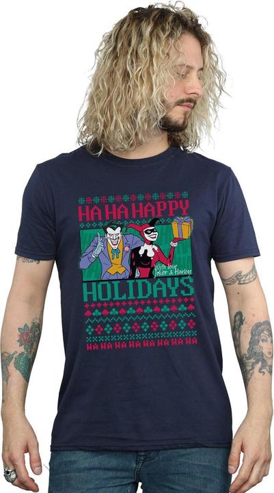 Produktbild Joker And Harley Quinn Ha Ha Happy Holidays TShirt (XXL)