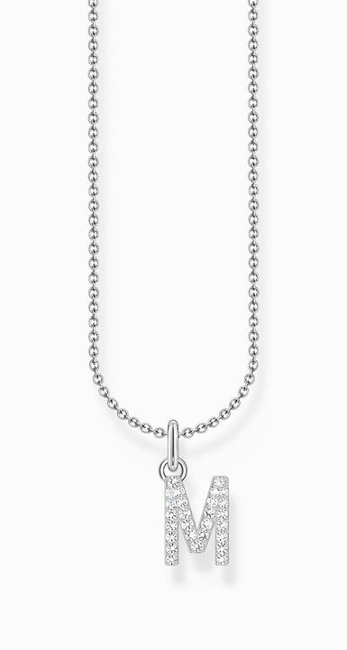 Immagine prodotto Thomas Sabo Catena con ciondolo a forma di lettera M argento (Argento 925, 38 - 45 cm)