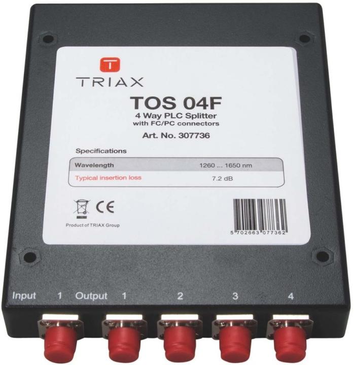 Produktbild Triax Optischer Verteiler 4f. 1260/1650nm, FC/PC TOS 04 F (Diverse)