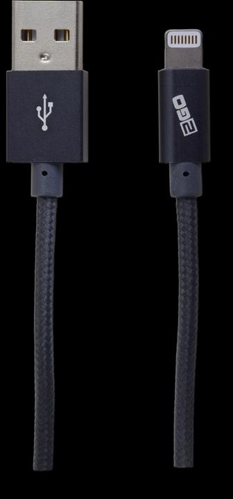 Actual product image 2GO 795700 USB Cable USB B Lightning Anthracite (2 m)