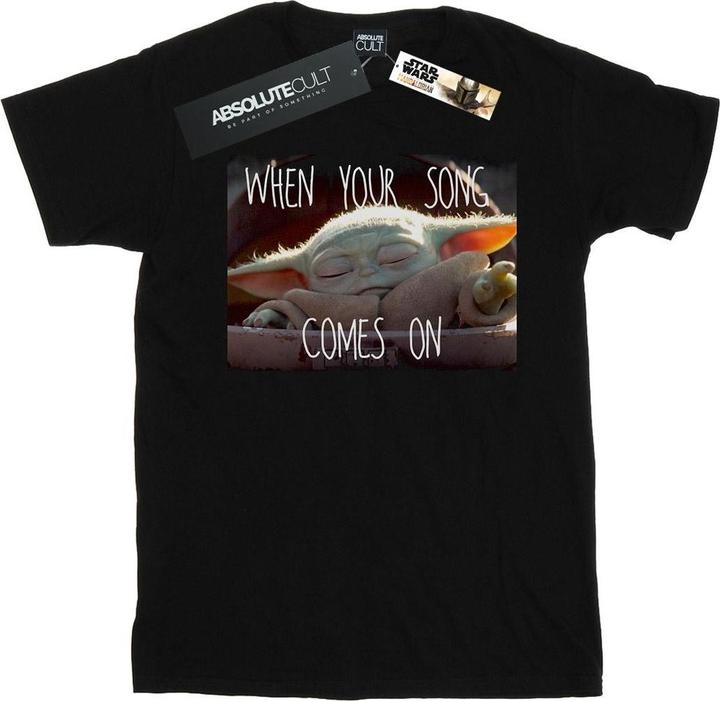 Immagine prodotto Star Wars The Mandalorian The Child Song Meme Maglietta Uomo (M)