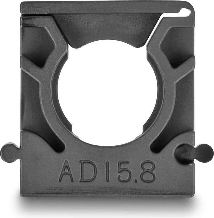 Produktbild Delock Kabelschlauchhalter 15.8 mm, 8 Stück, Schwarz (Kabelschlauch, 3 cm)