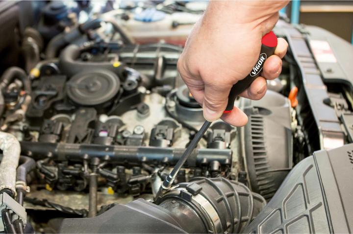 Image du produit Vigor Tournevis hexagonal à douille ∙ V4224 ∙ Profil extérieur hexagonal ∙ 12 mm (Hexagone externe)