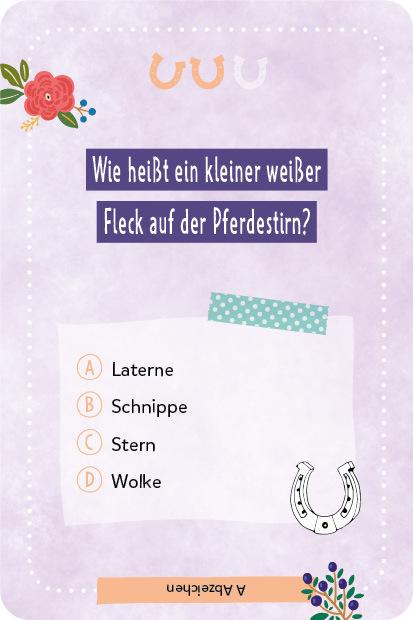 Produktbild Kartenspiel: Das pferdestarke Quiz von den beliebten Social-Media-Stars Lia und Lea – # pon (Deutsch)