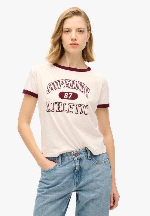Produktbild Superdry Figurbetontes Athletic Essentials Ringer-T-Shirt (XL)