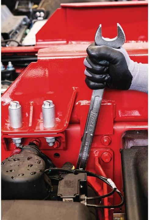Actual product image HAZET Ring spanner, extra long, slim design 600LG-18? Outer double hexagonal traction spanner (18 mm)
