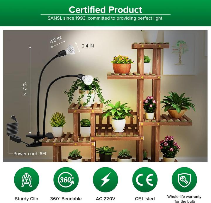 Immagine prodotto Sansi Lampade per la crescita delle piante (LED, 220 V)