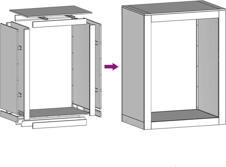 Actual product image vidaXL Brennholzregal