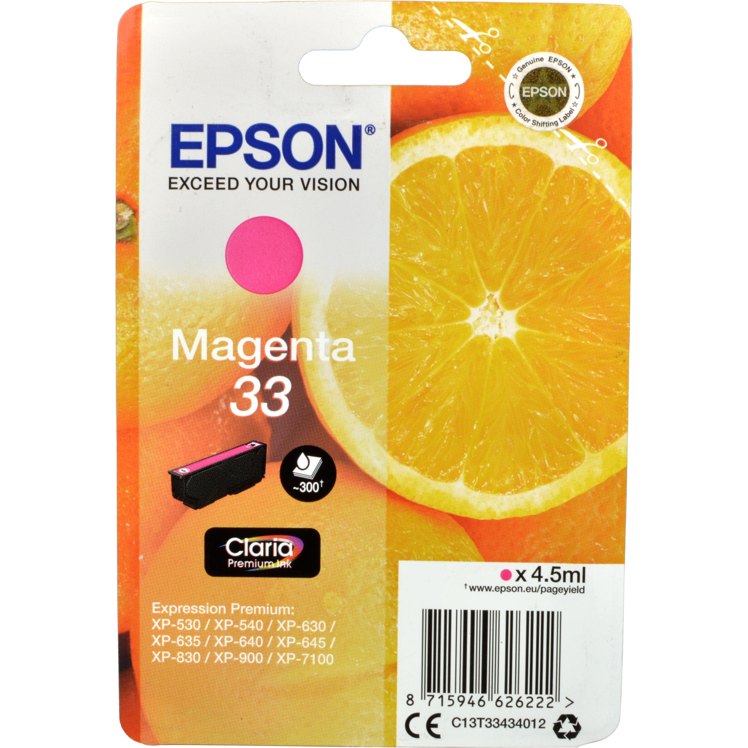 Epson, Druckerpatrone, 33 Claria Premium (M)