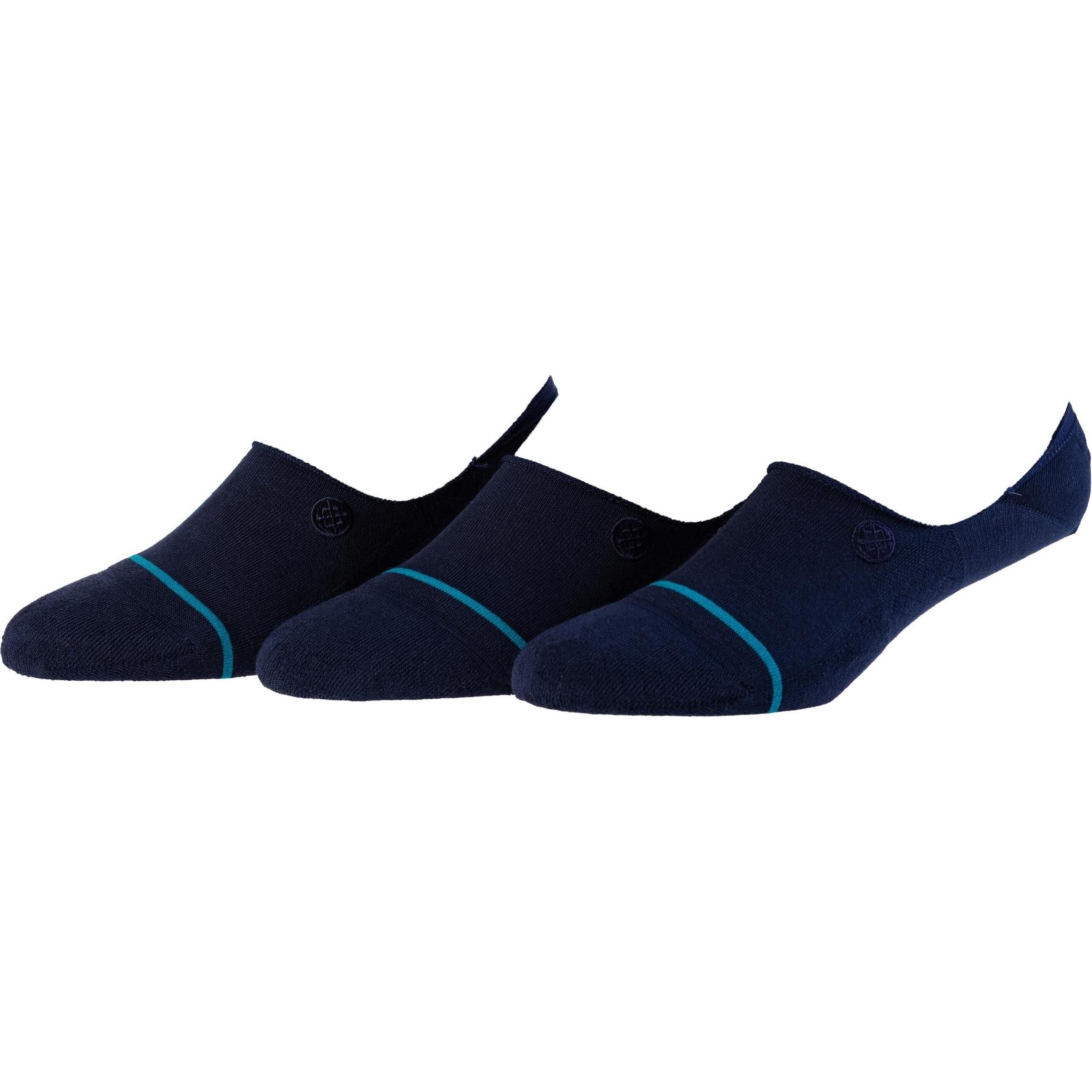 Thumbnail - Stance, Herren, Socken, Socken Icon No Show Dark Navy 3er-Pack, Blau, (3er Pack, 38 - 42)