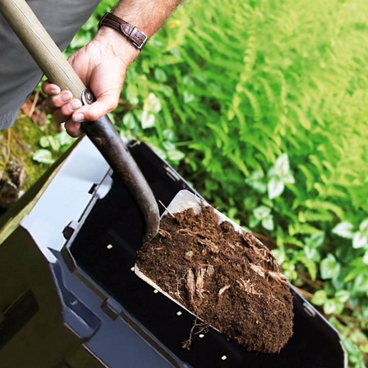 Actual product image Deuba Modular two-chamber compost bin 800L black (800 l)