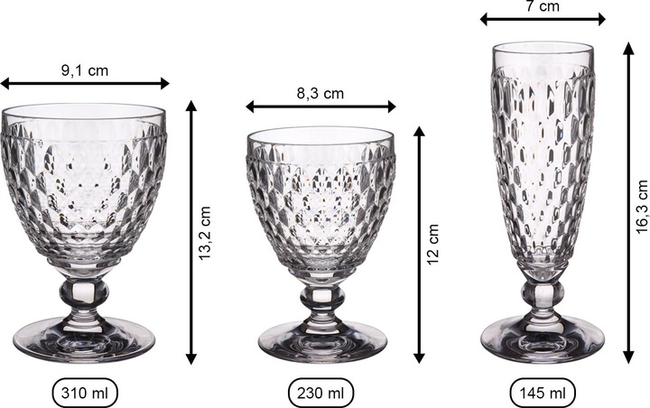 Actual product image Villeroy & Boch Wein- & Sektgläser Boston Coloured (12 Glasses, White wine glasses)