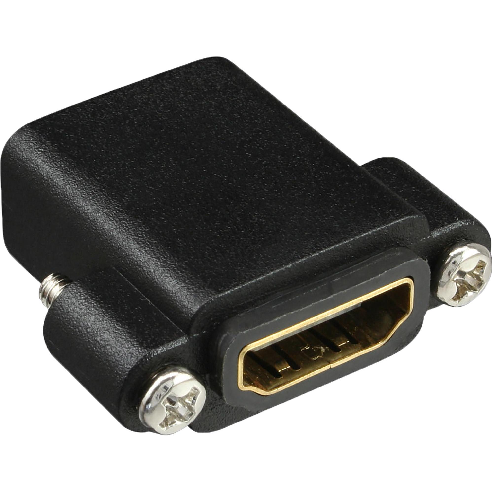 InLine HDMI Adap. per l'installazione w. Filo (HDMI, 2.70 cm), Adattatore dati + video, Nero