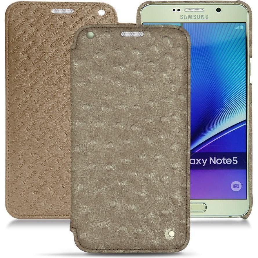 Thumbnail - Noreve Lederschutzhülle horizontal (Samsung Galaxy Note 5), Smartphone Hülle, Beige
