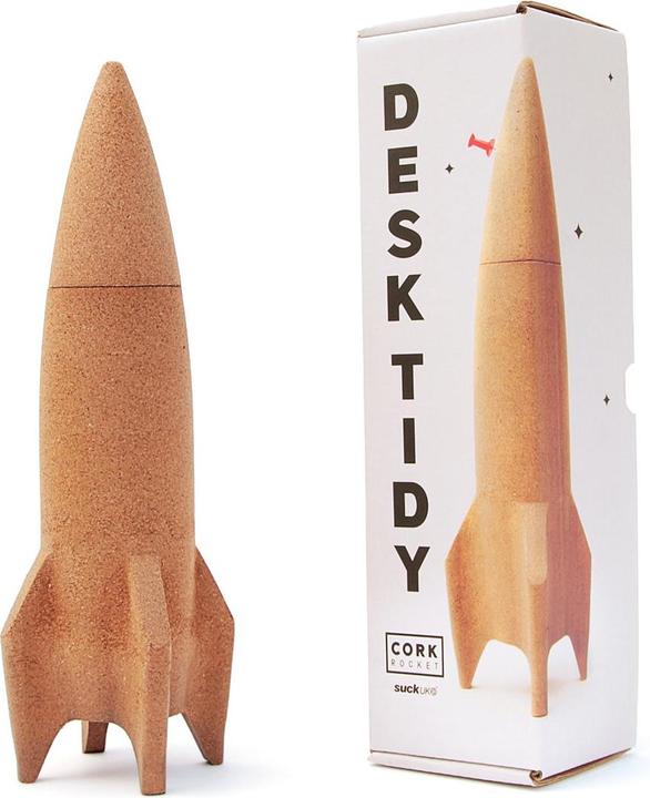 Actual product image Suck UK Cork Rocket Desk Tidy