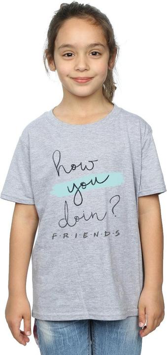 Actual product image Friends Girls How You Doin? Handwriting Cotton T-Shirt (152, 158)