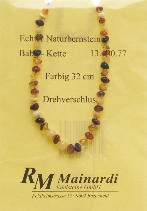 Produktbild Mainardi Natur Bernstein 32cm farbig Drehverschl