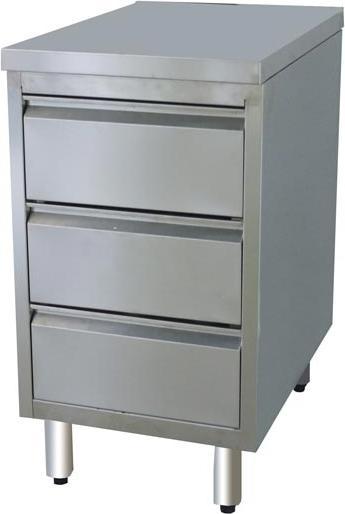 Produktbild Gastro Hero Edelstahl-Schubladenschrank ECO er Einheit (60 cm, 60 cm)
