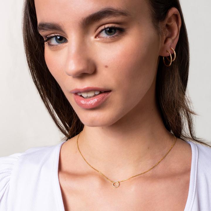 Actual product image Xenox Symbolic Power Engraving Necklace (Silver 925, 40 - 45 cm)