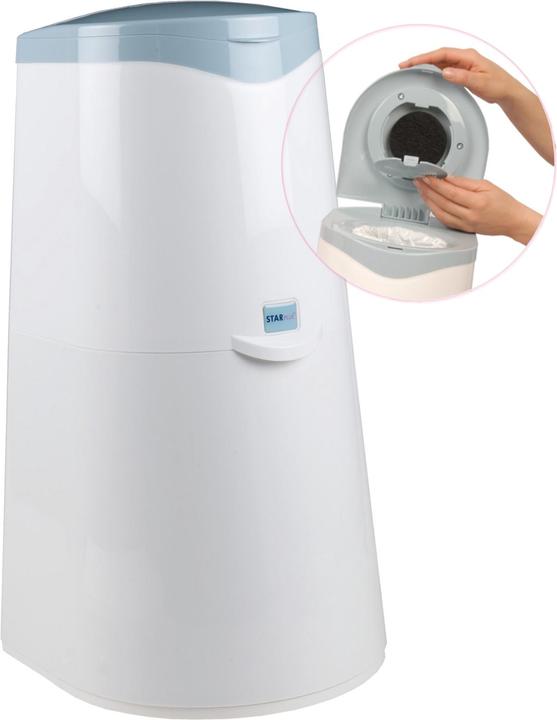 Actual product image Profibaby StarPlus nappy pail with 1 cassette and 1 SGF active filter
