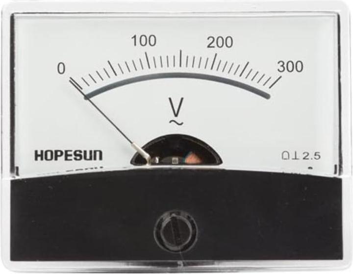 Produktbild Velleman ANALOGES EINBAU-SPANNUNGSMESSGERÄT 300 V AC / 60 x 47 mm