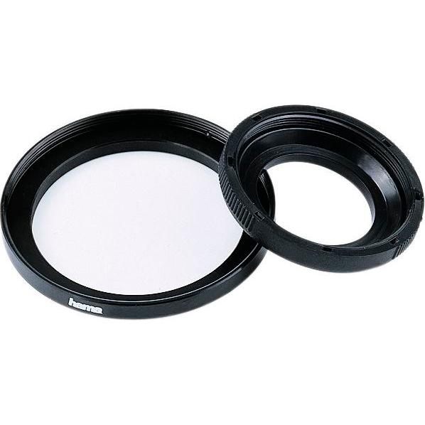 Hama Adapter 58 mm Filter an 49 mm Objektiv (Objektivfilter Adapter, 49 mm), Objektivfilter Zubehör, Schwarz